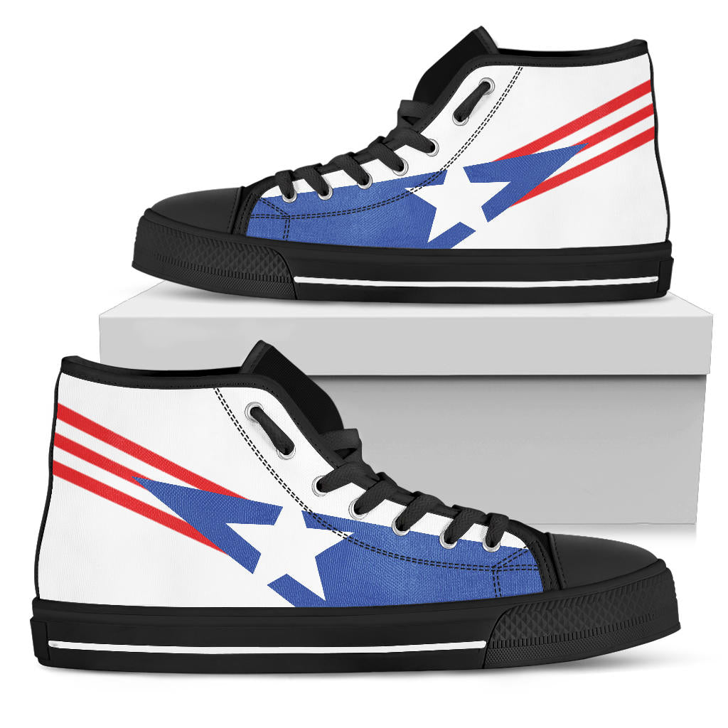 Puerto Rico Pride Canvas High Tops - Men's & Women's