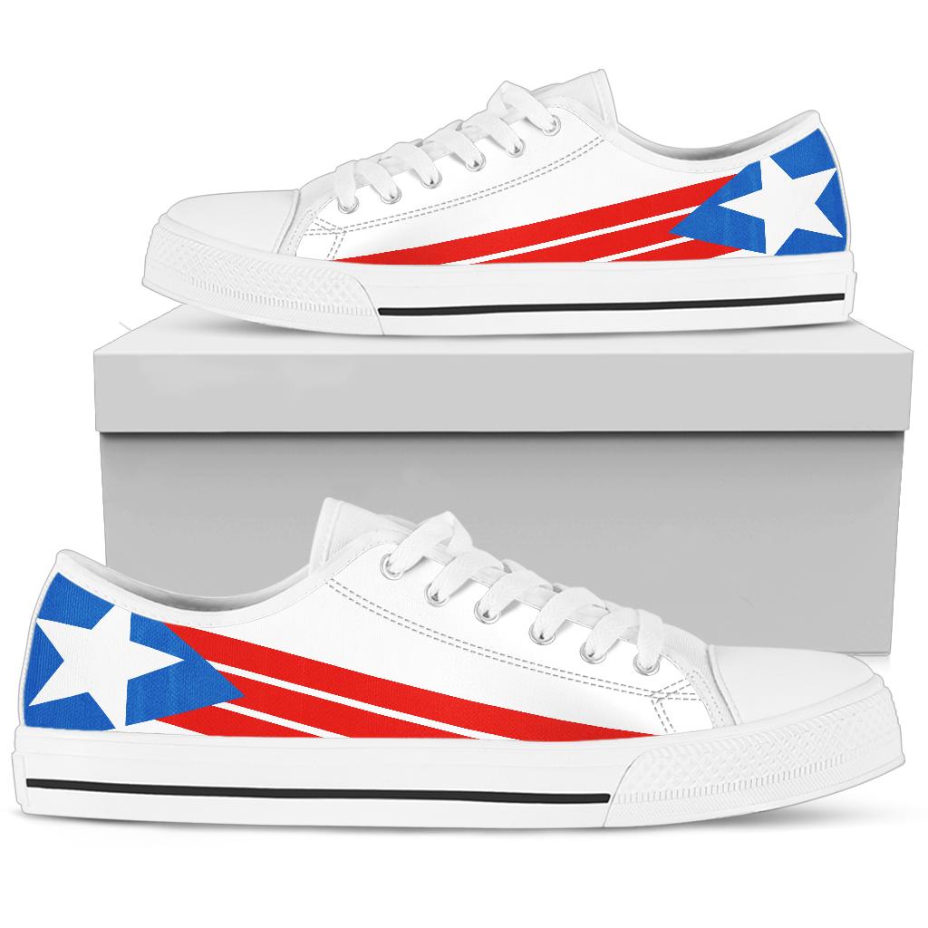 Puerto Rican Pride Canvas Low Tops - Men's & Women's