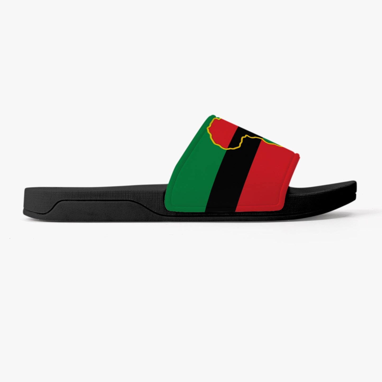 African Pride Slides (Black Sole) - Men's & Women's
