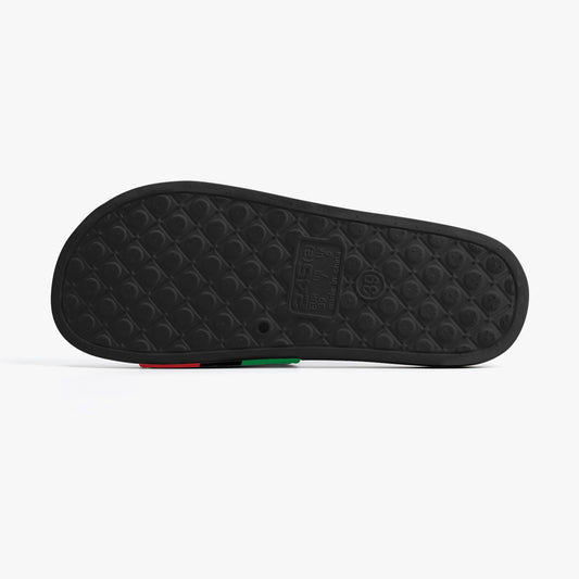 African Pride Slides (Black Sole) - Men's & Women's
