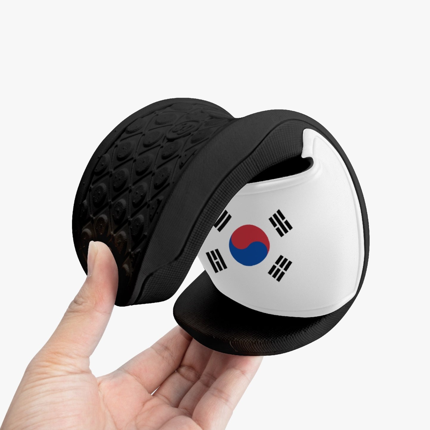 South Korea Flag Slides (Black Sole) - Men's & Women's