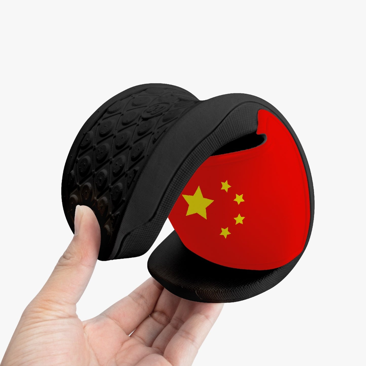 China Flag Slides (Black Sole) - Men's & Women's