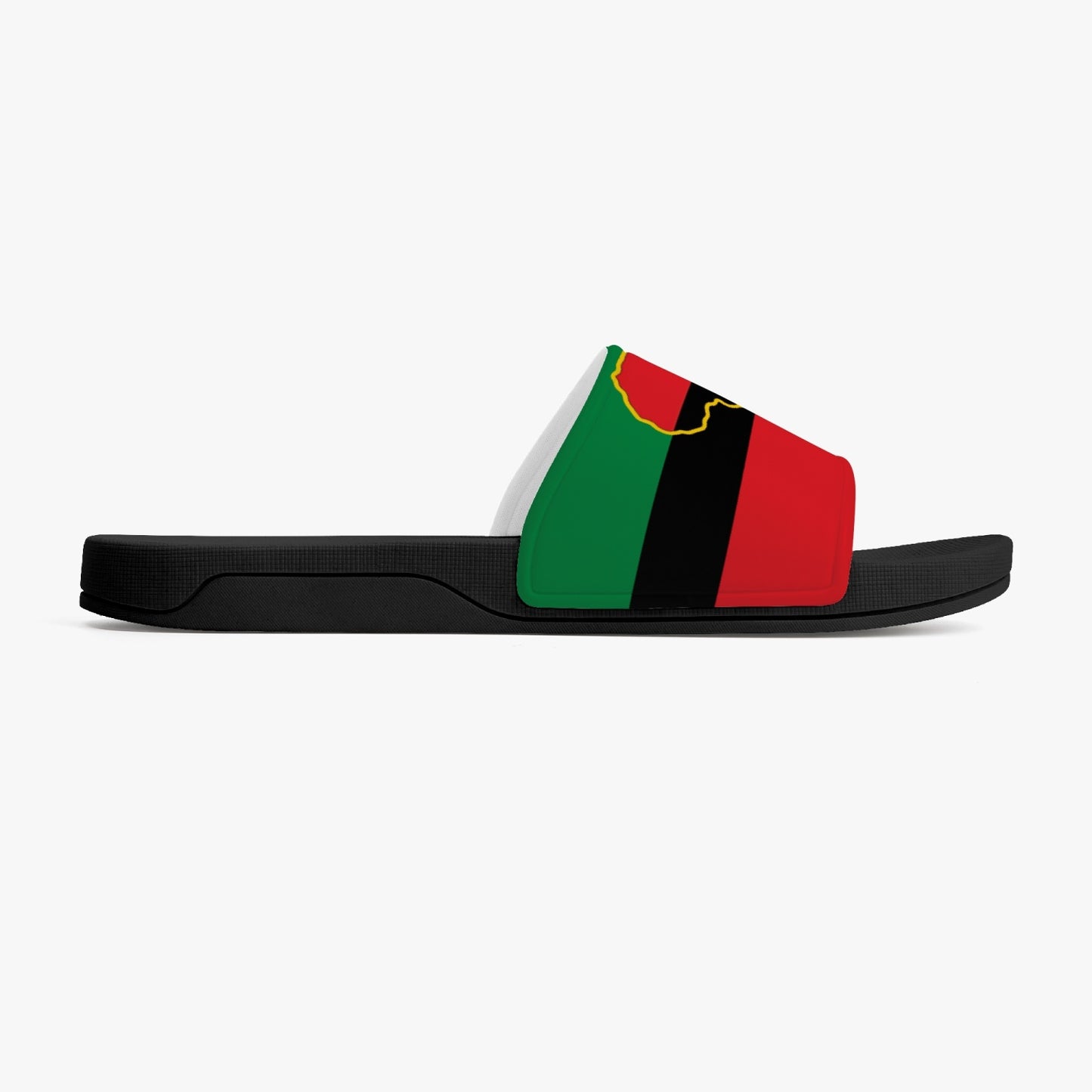 African Pride Slides (Black Sole) - Men's & Women's