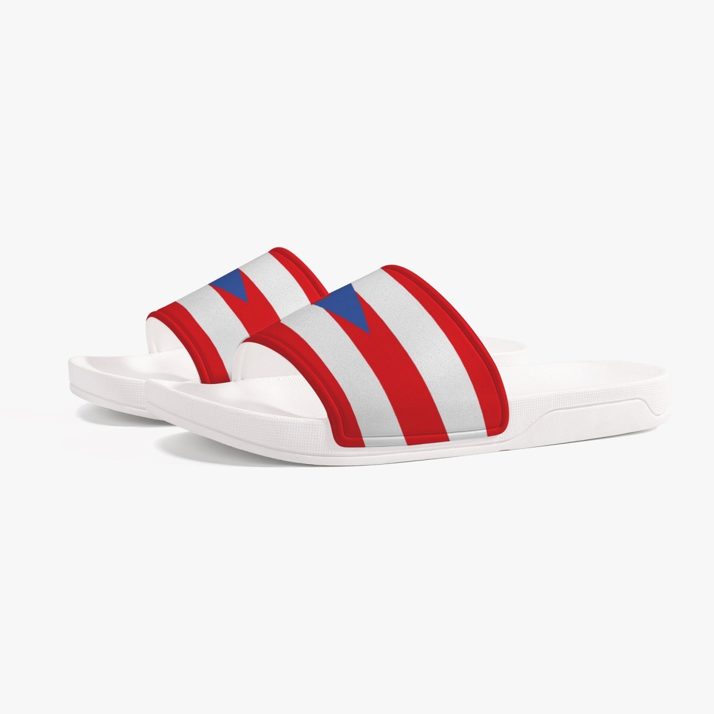 Puerto Rico Flag Slides (White Sole) - Men's & Women's
