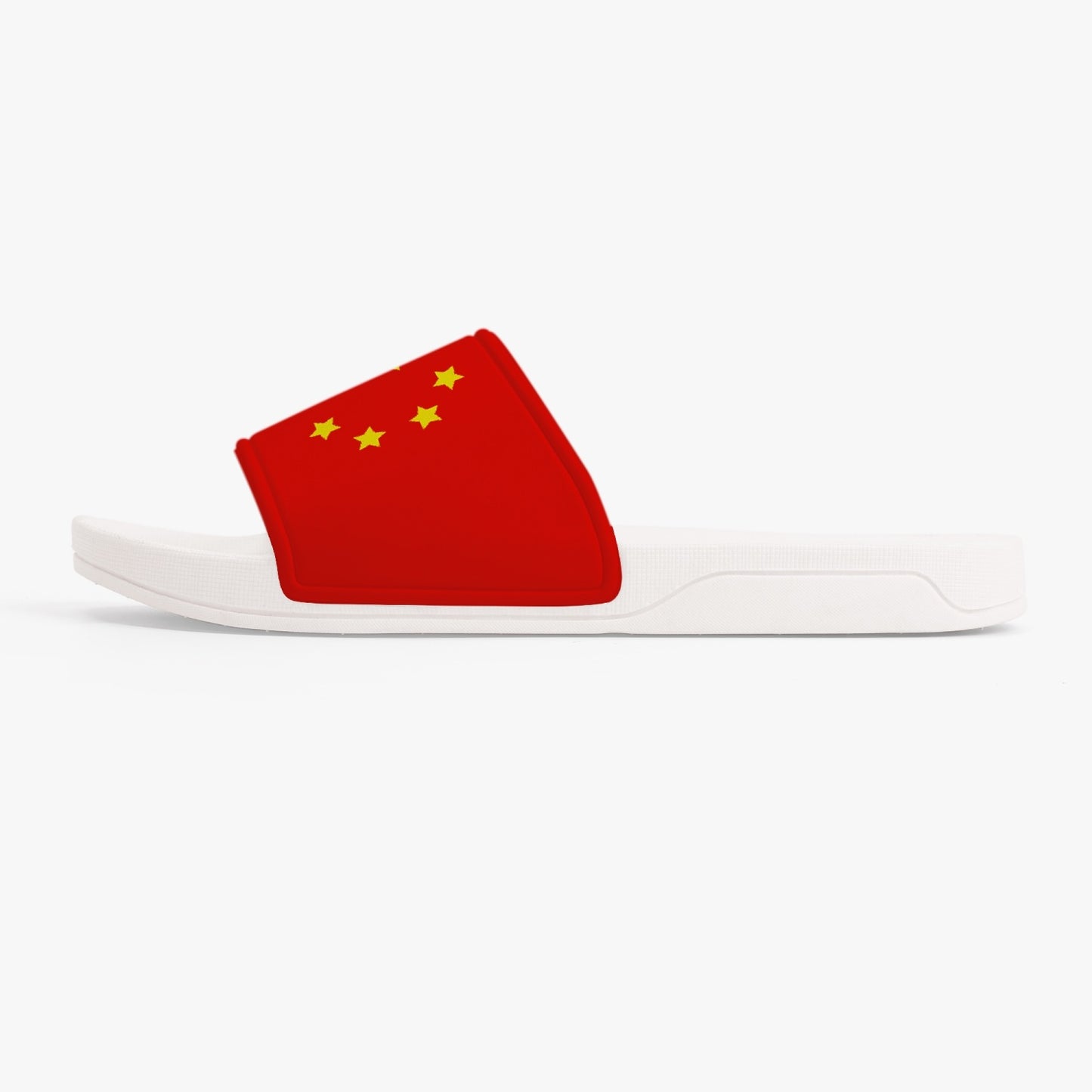 China Flag Slides (White Sole) - Men's & Women's