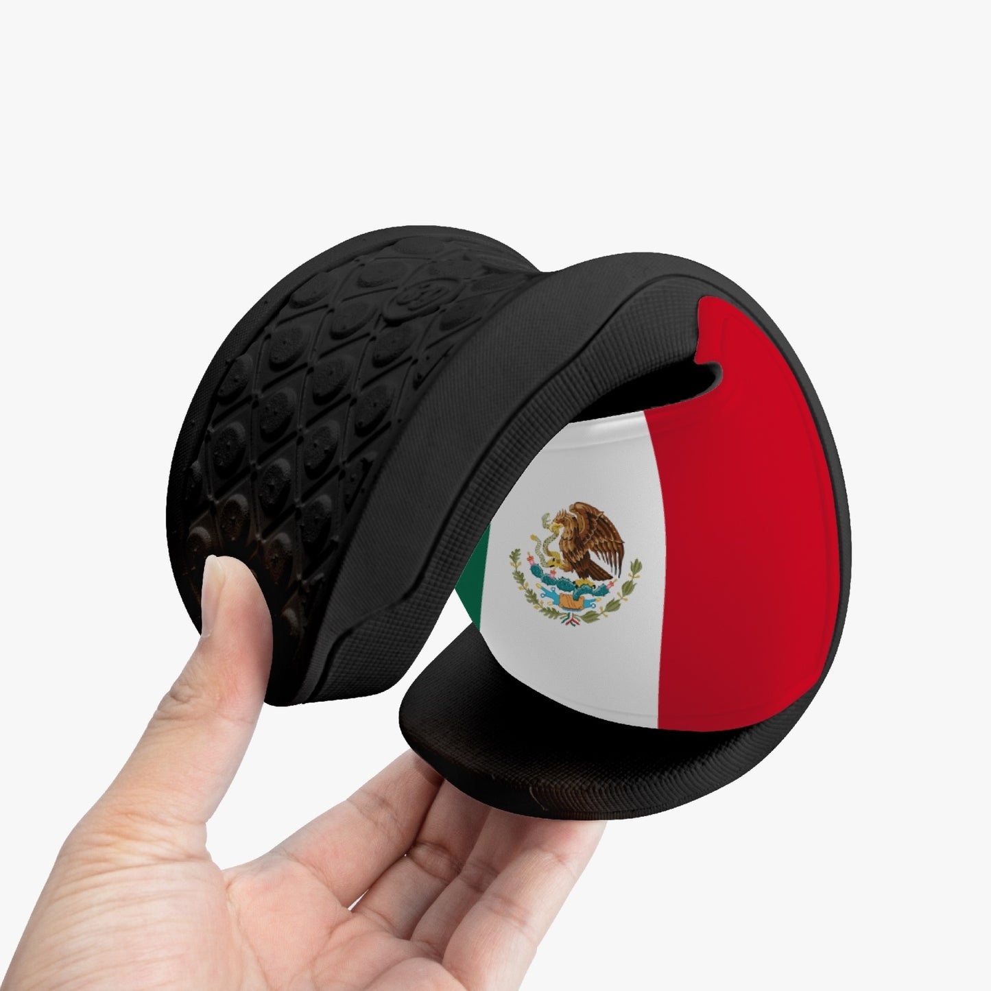 Mexico Flag Slides (Black Sole) - Men's & Women's
