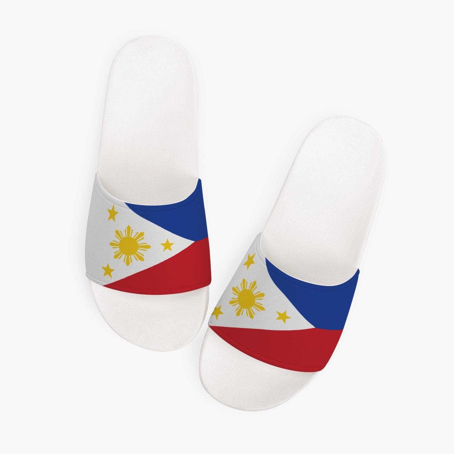 Philippines Flag Slides (White Sole) - Men's & Women's
