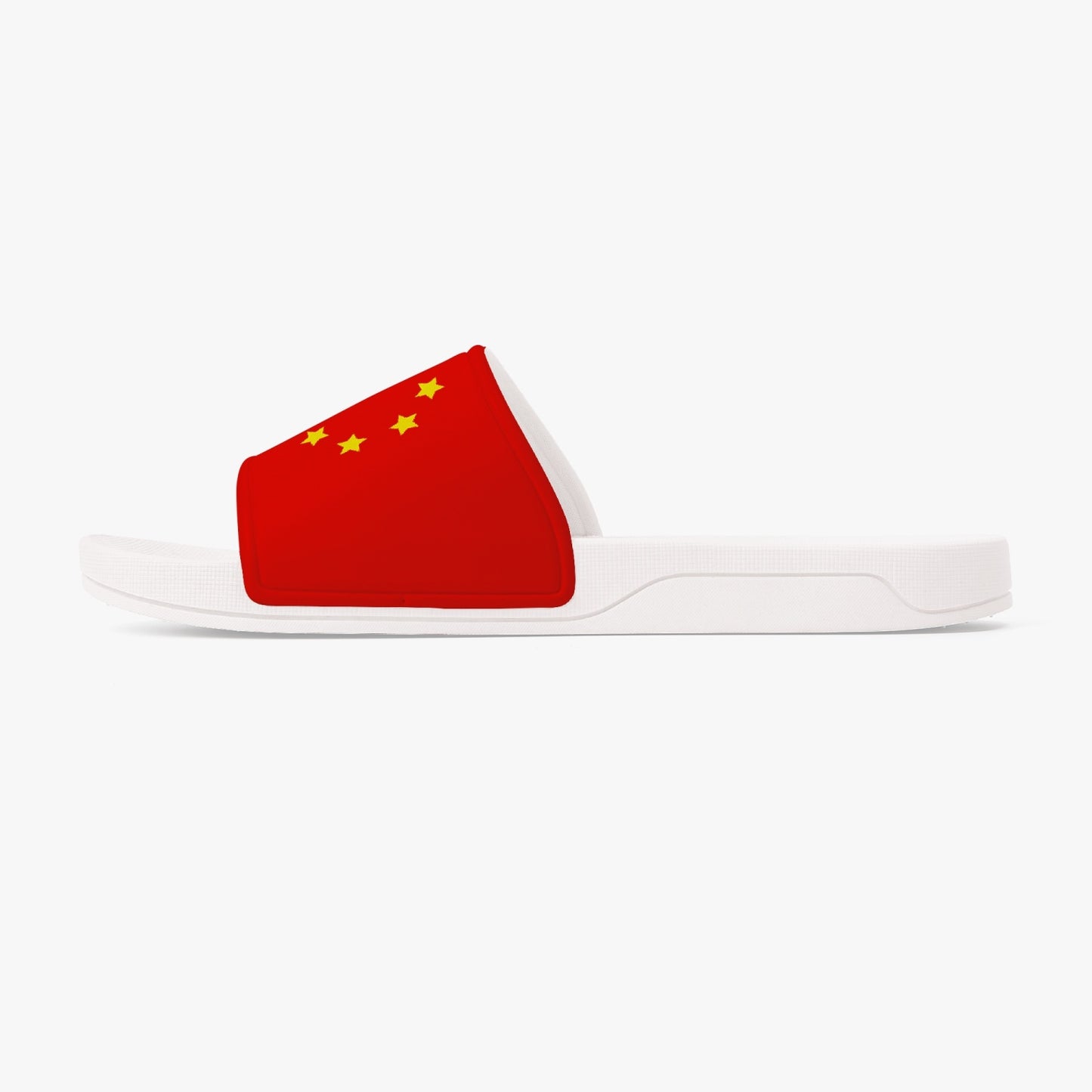China Flag Slides (White Sole) - Men's & Women's