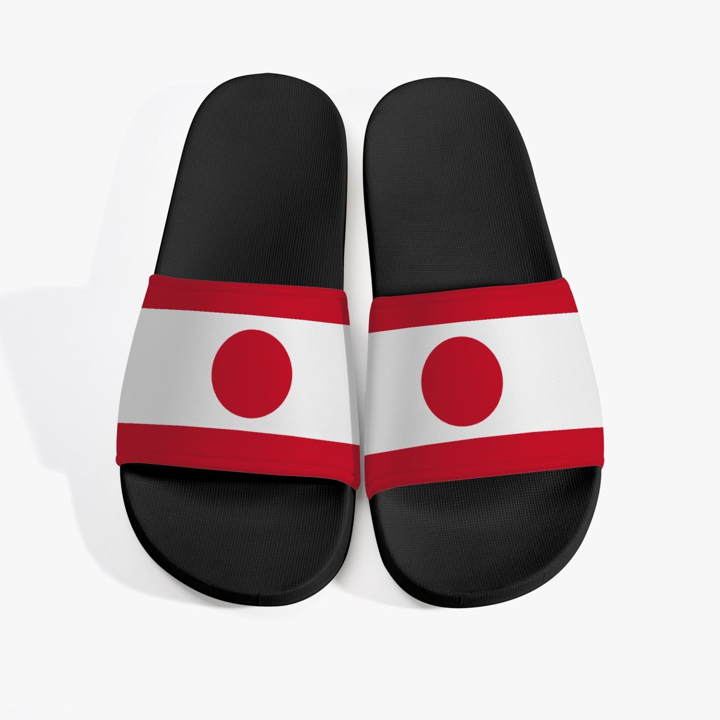 Japan Flag Slides (Black Sole) - Men's & Women's