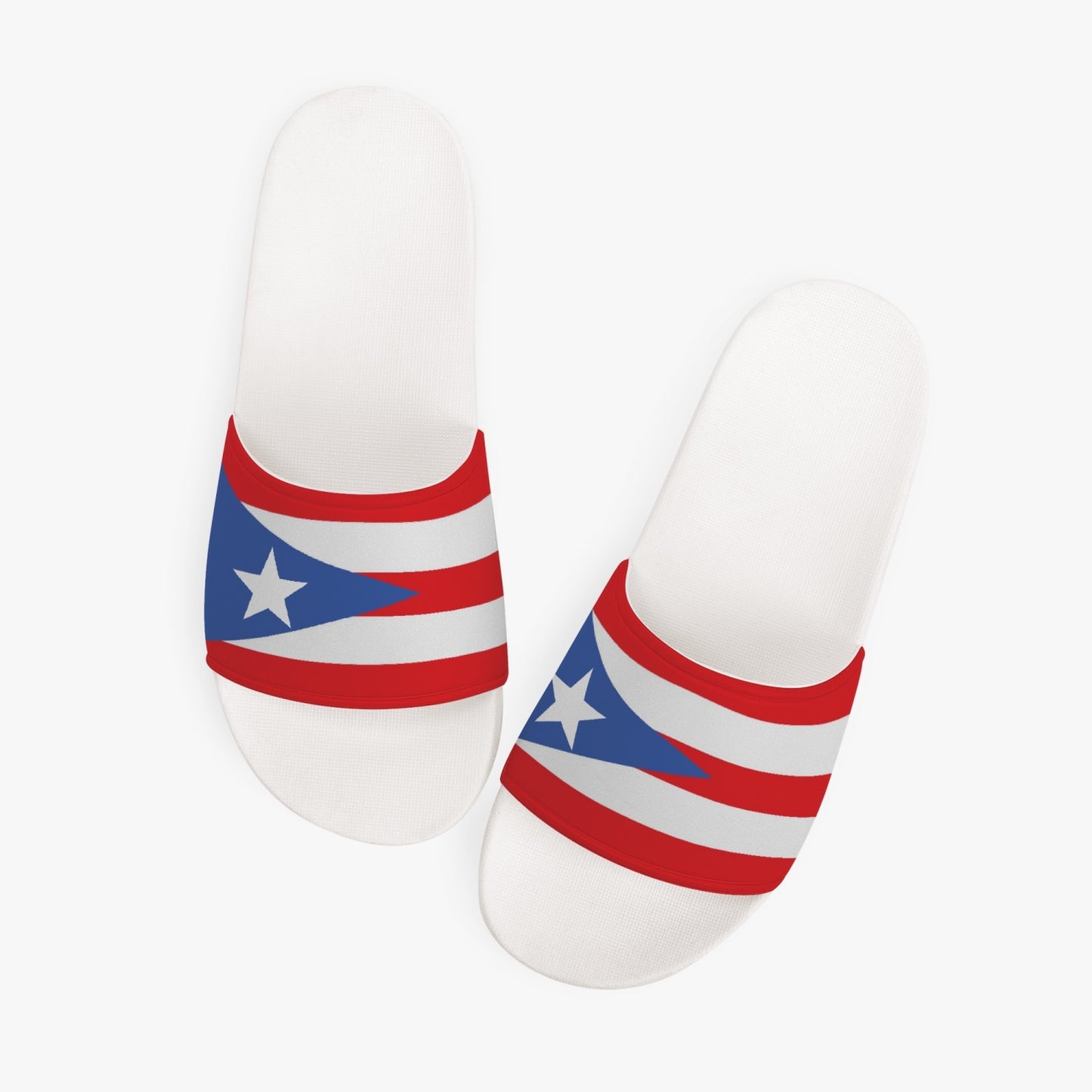 Puerto Rico Flag Slides (White Sole) - Men's & Women's