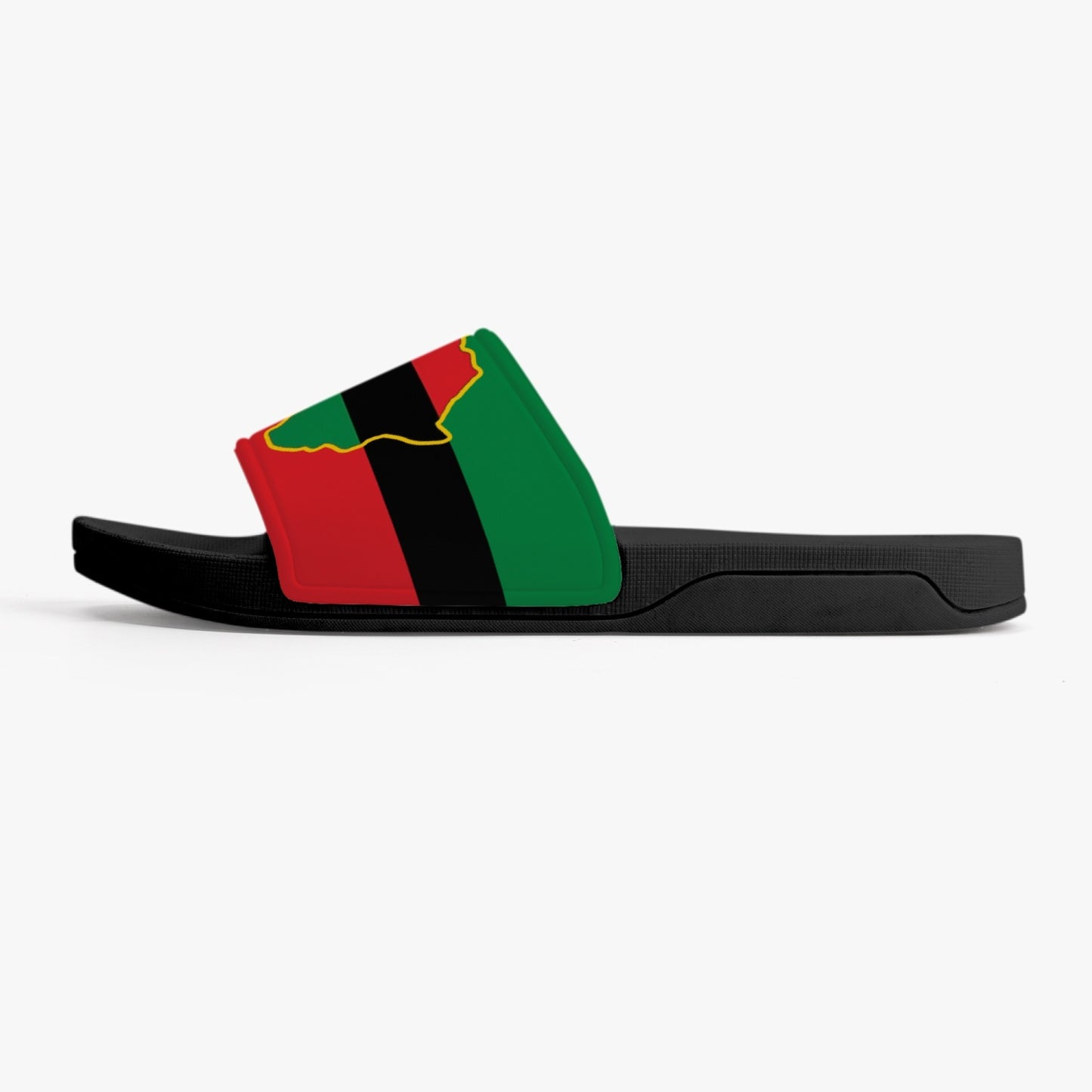 African Pride Slides (Black Sole) - Men's & Women's