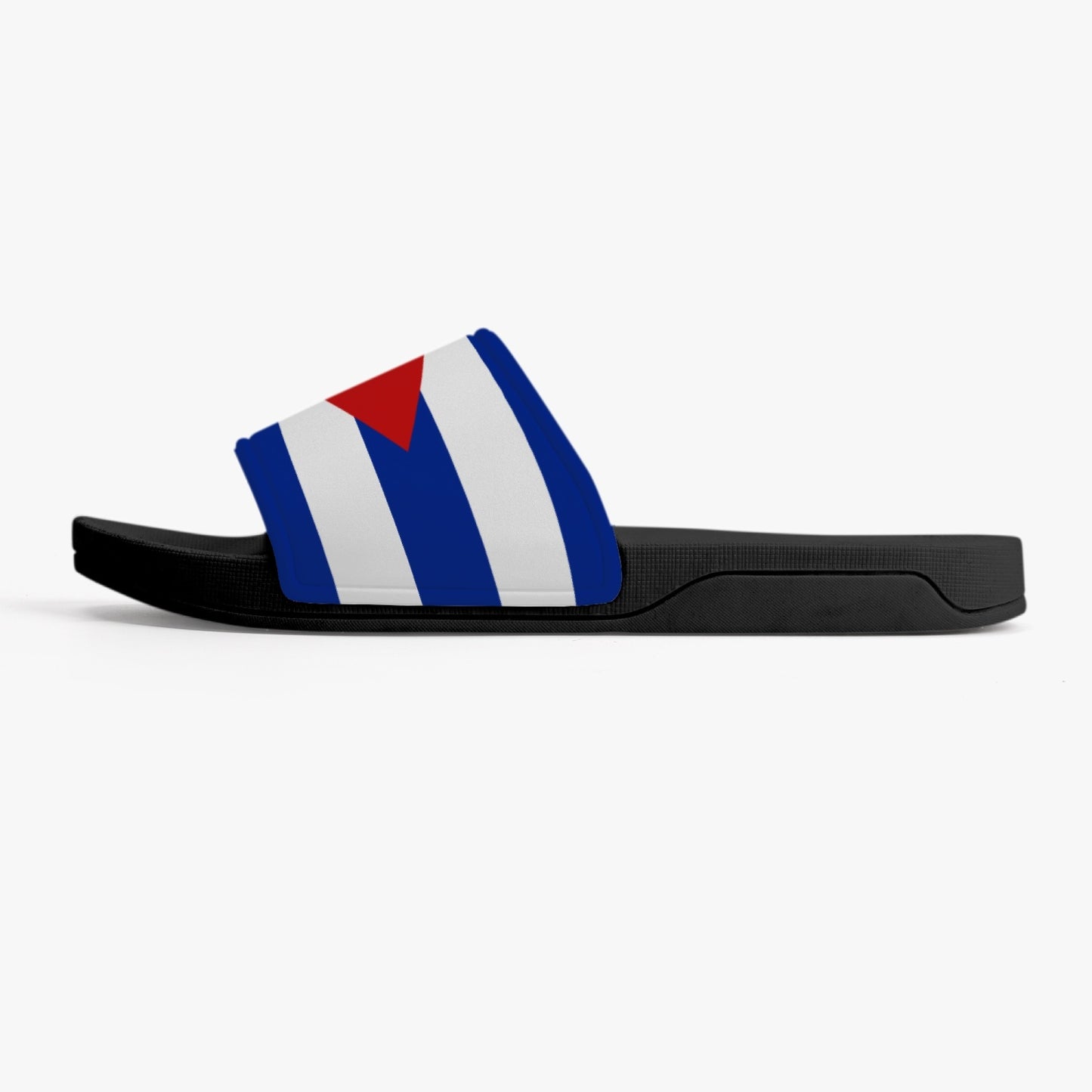 Cuba Flag Slides (Black Sole) - Men's & Women's