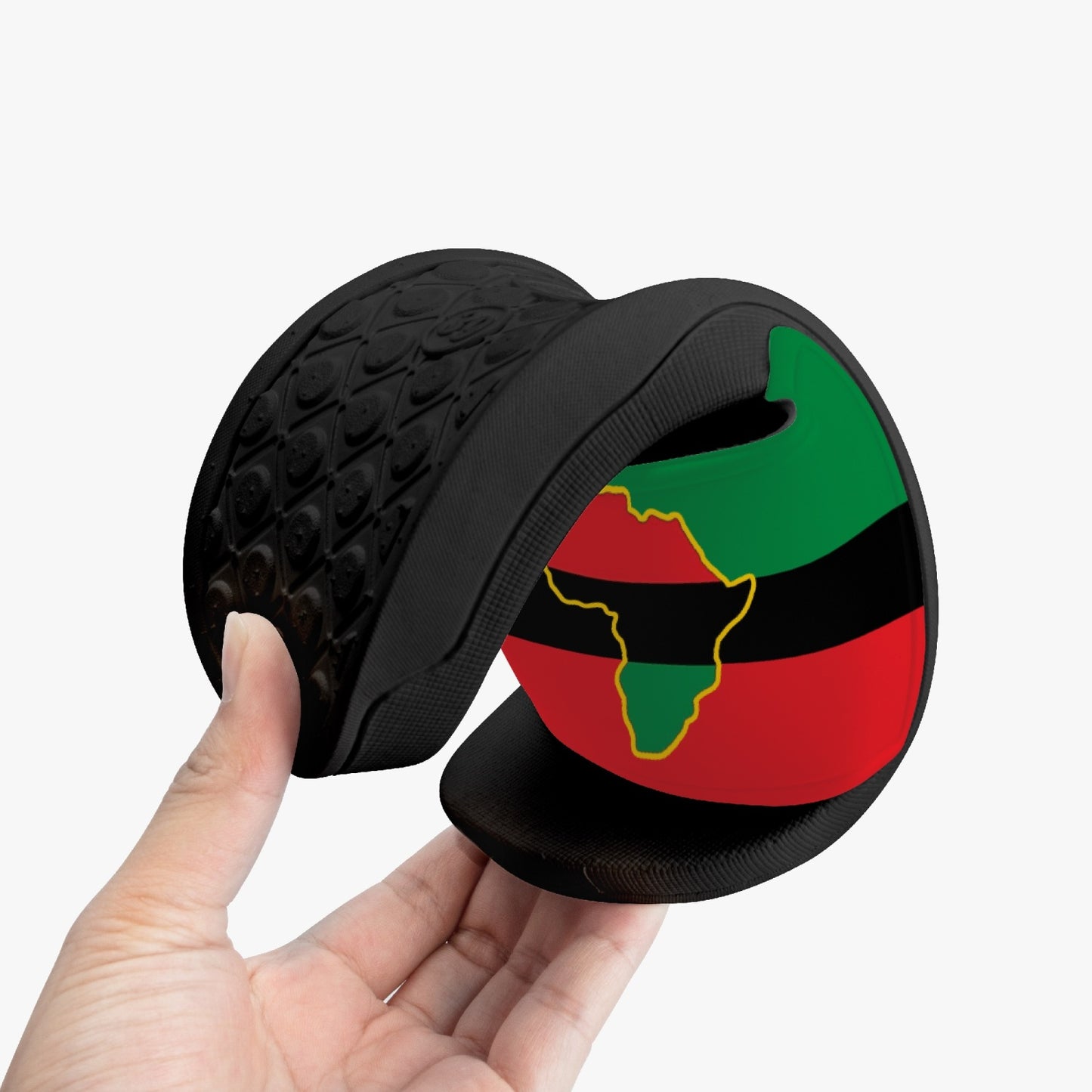African Pride Slides (Black Sole) - Men's & Women's