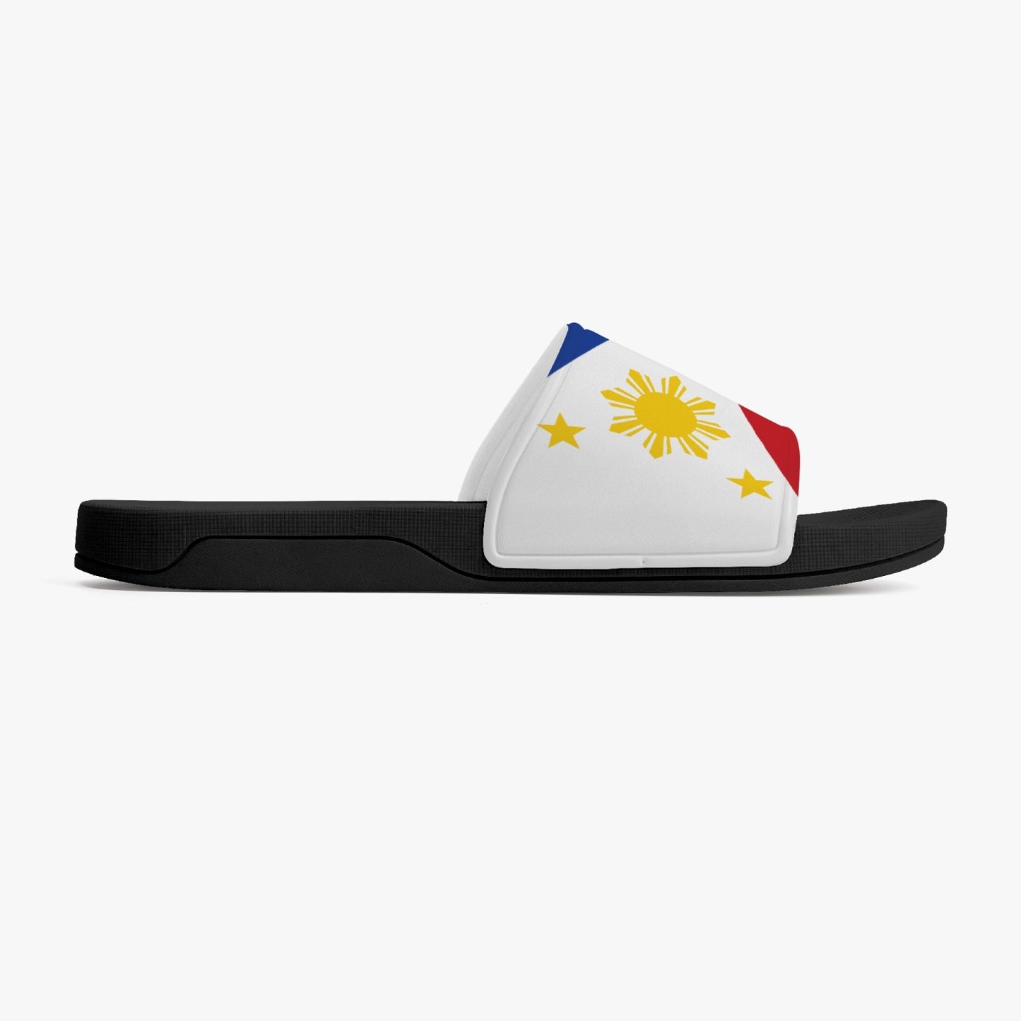 Philippines Flag Slides (Black Sole) - Men's & Women's