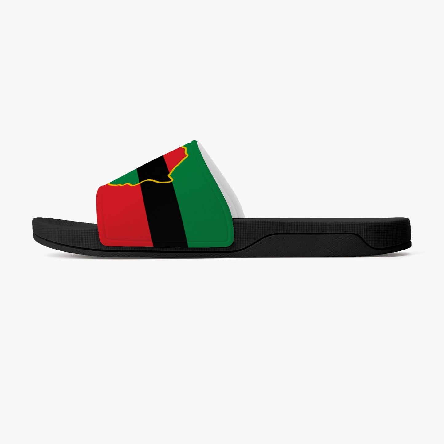 African Pride Slides (Black Sole) - Men's & Women's