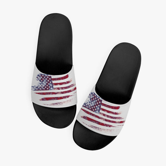 American Pride Slides (Black Sole) - Men's & Women's