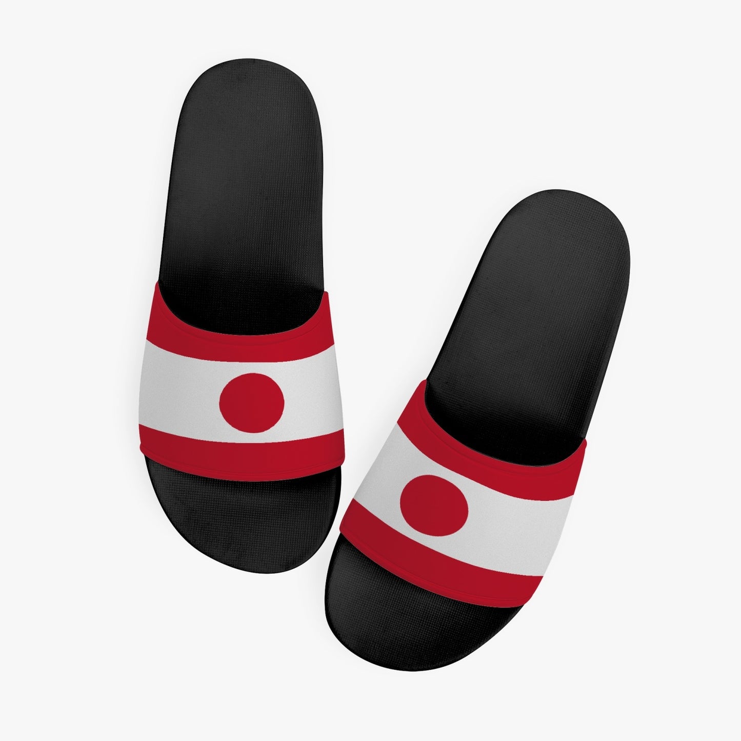 Japan Flag Slides (Black Sole) - Men's & Women's
