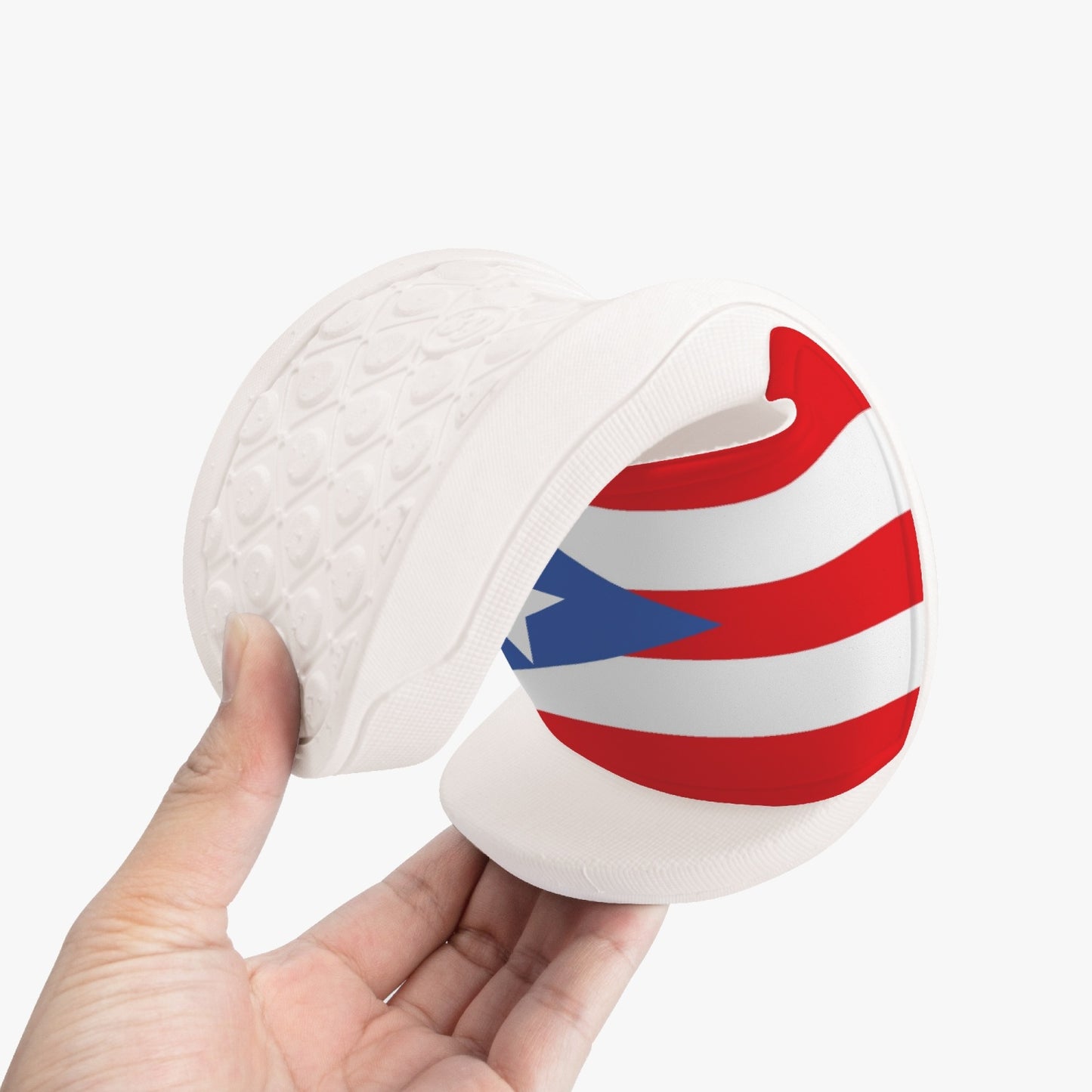 Puerto Rico Flag Slides (White Sole) - Men's & Women's