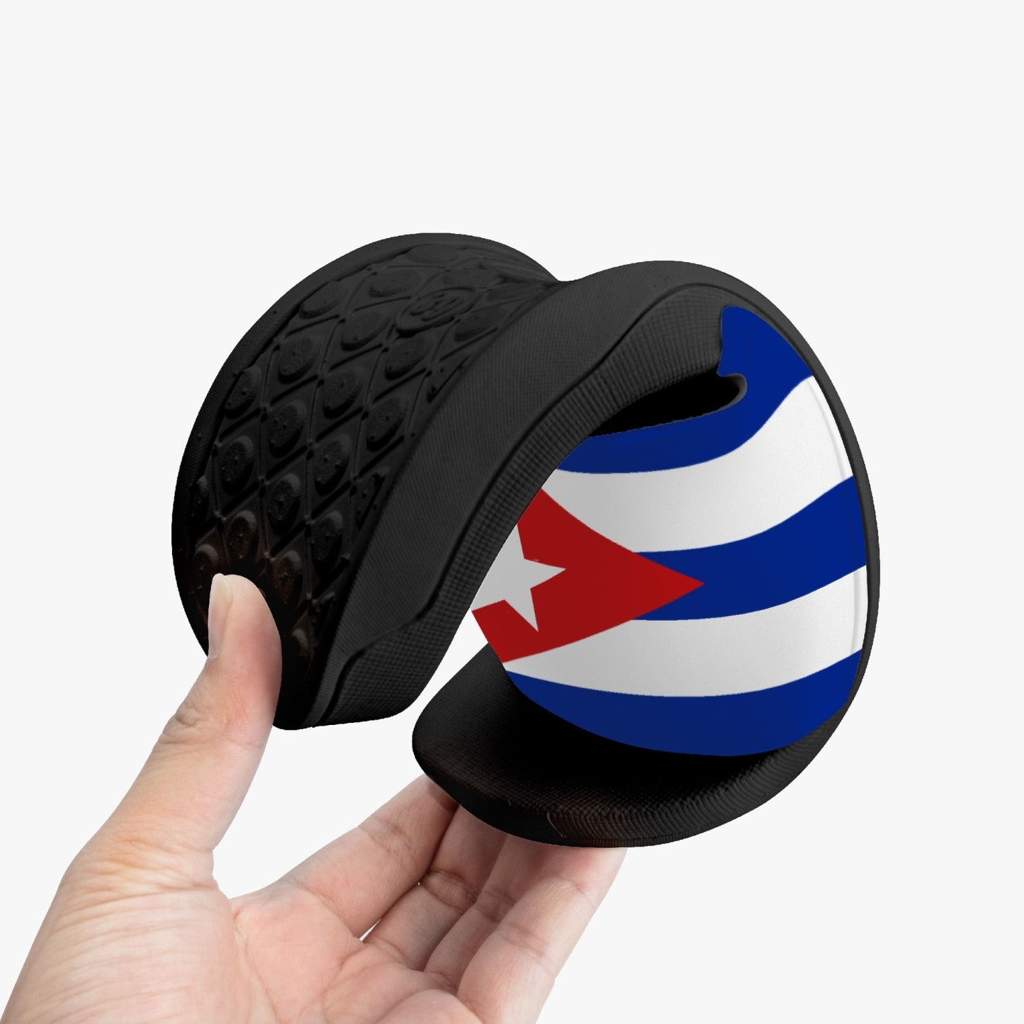 Cuba Flag Slides (Black Sole) - Men's & Women's