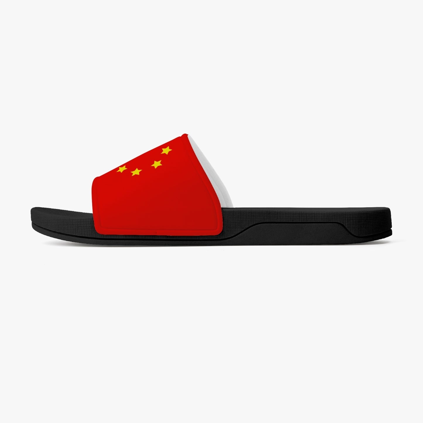 China Flag Slides (Black Sole) - Men's & Women's