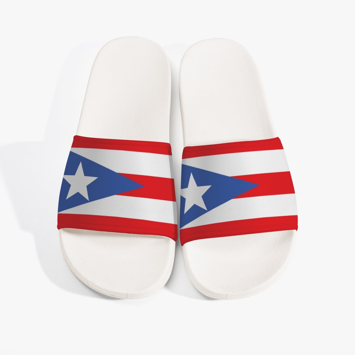 Puerto Rico Flag Slides (White Sole) - Men's & Women's