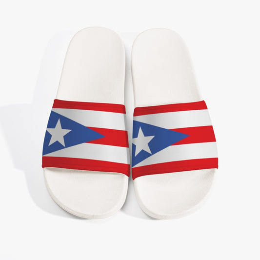 Puerto Rico Flag Slides (White Sole) - Men's & Women's