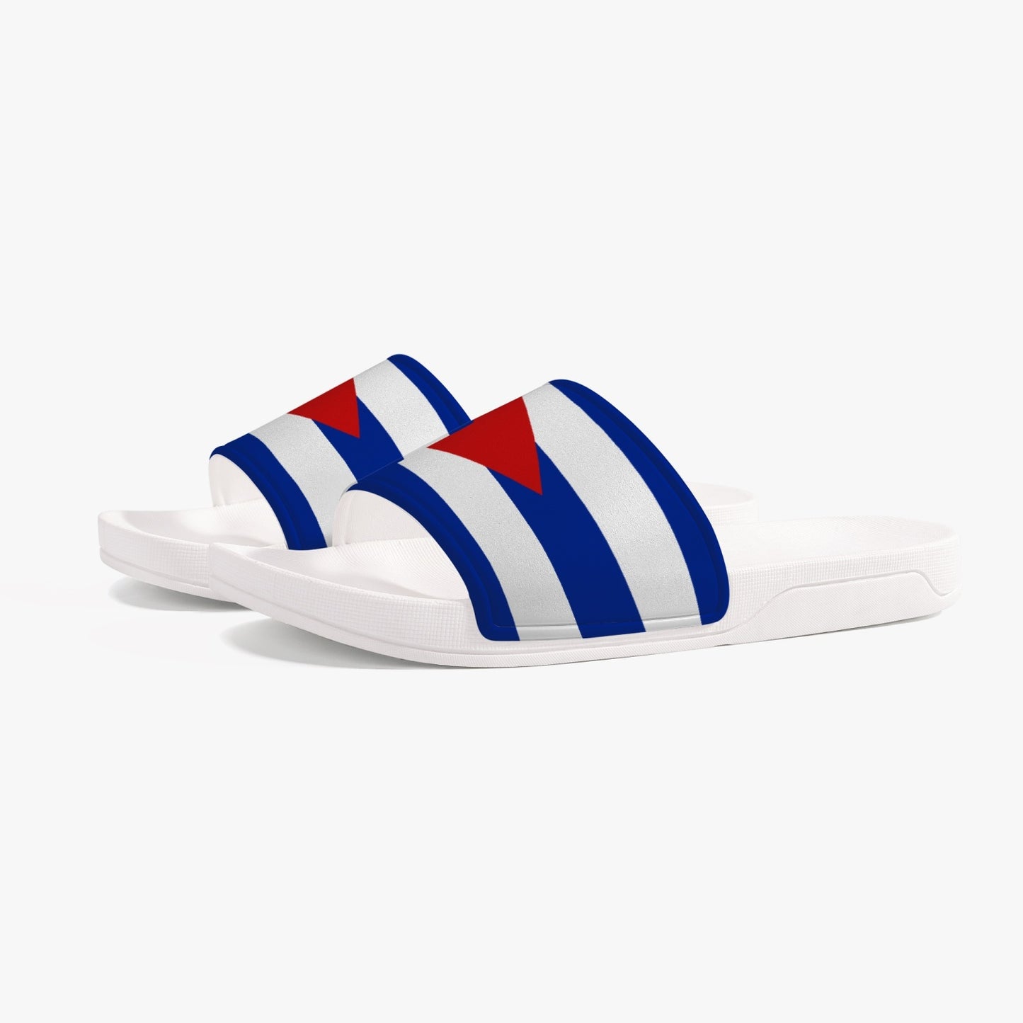 Cuba Flag Slides (White Sole) - Men's & Women's