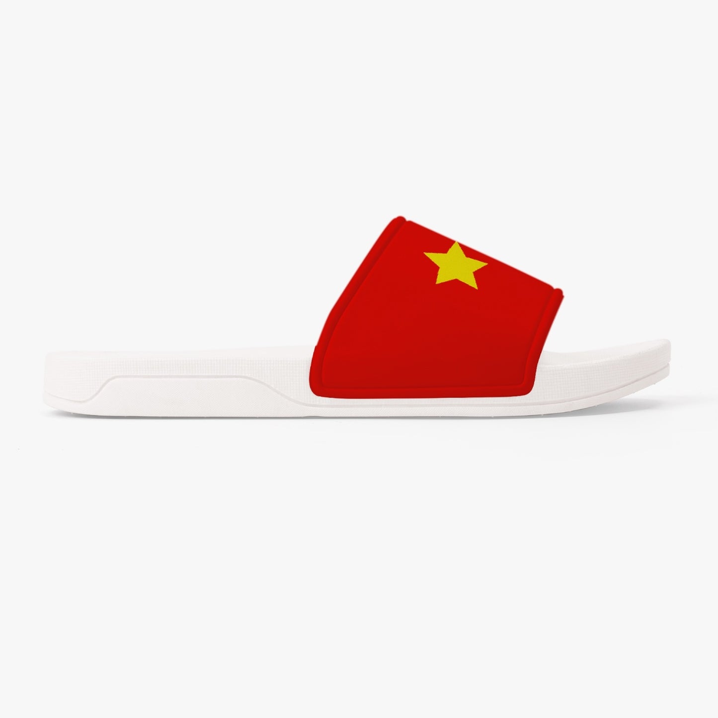 China Flag Slides (White Sole) - Men's & Women's