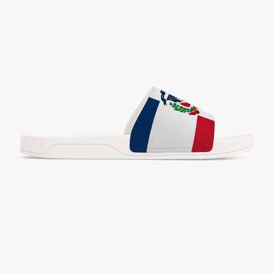 Dominican Flag Slides (White Sole) - Men's & Women's