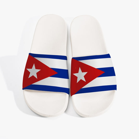 Cuba Flag Slides (White Sole) - Men's & Women's