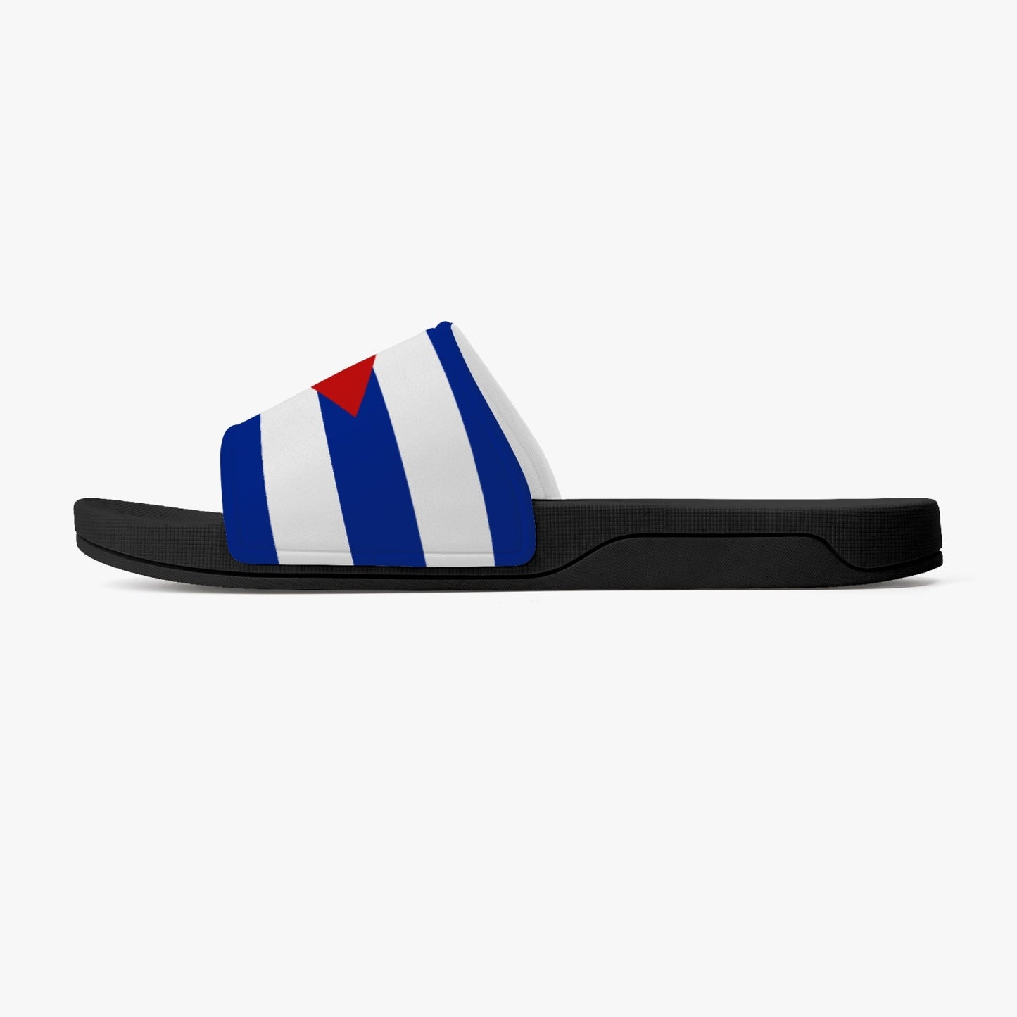 Cuba Flag Slides (Black Sole) - Men's & Women's