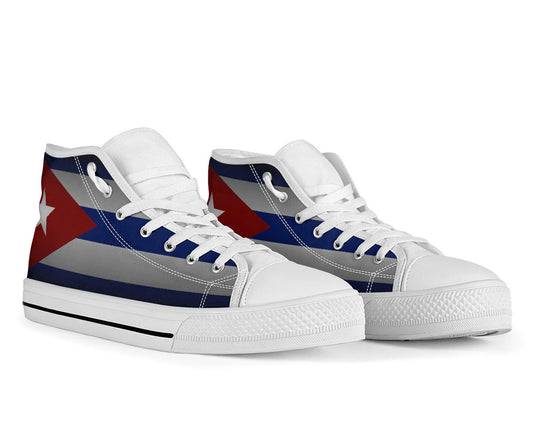 Cuba Flag Canvas Shadow High Tops - Men's & Women's