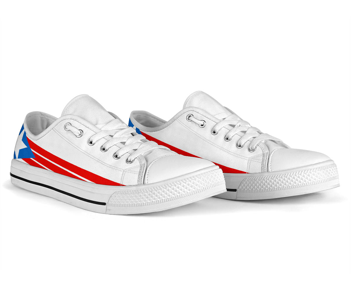 Puerto Rican Pride Canvas Low Tops - Men's & Women's