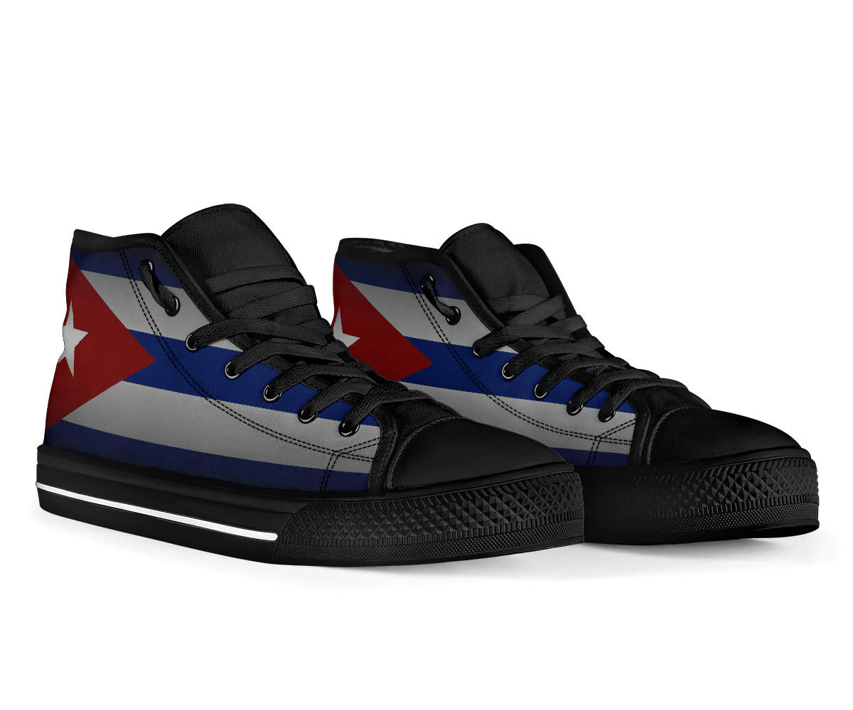 Cuba Flag Canvas Shadow High Tops - Men's & Women's