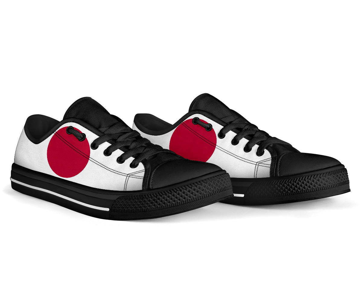 Japan Flag Canvas Low Tops - Men's & Women's