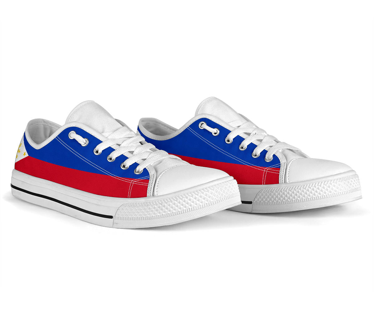 Philippines Flag Canvas Low Tops - Men's & Women's
