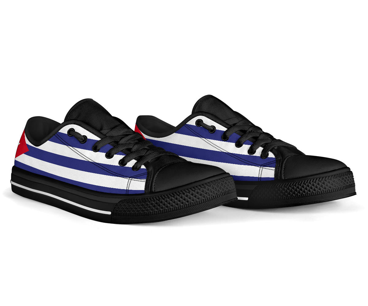 Cuba Flag Canvas Low Tops - Men's & Women's