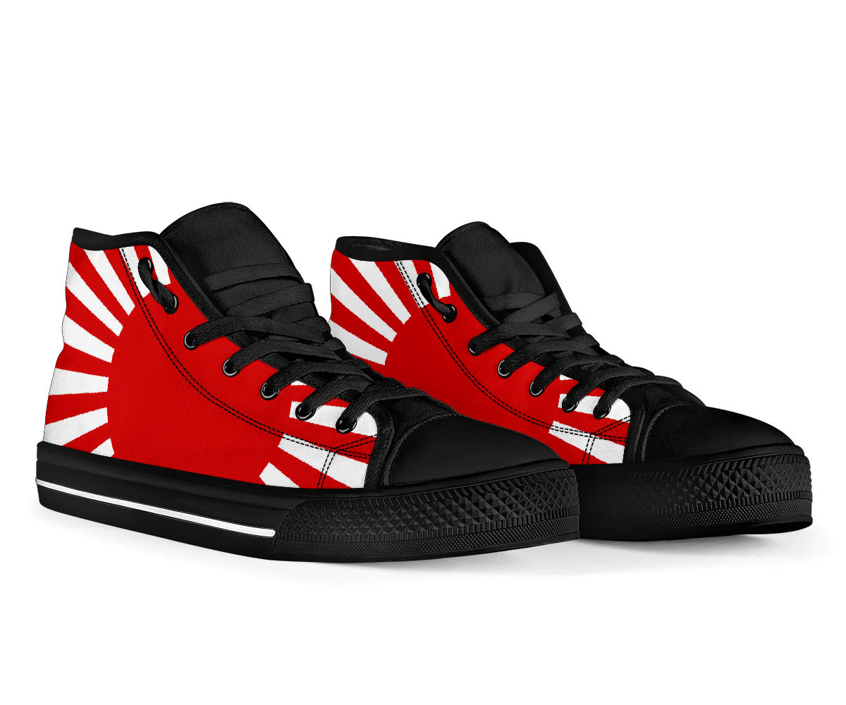 Japan's Rising Sun Canvas High Tops - Men's & Women's