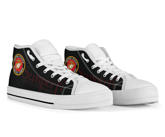 US Marines Tribute Canvas High Tops - Men's & Women's