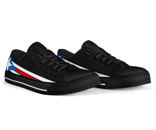 Puerto Rican Pride Canvas Low Tops - Men's & Women's