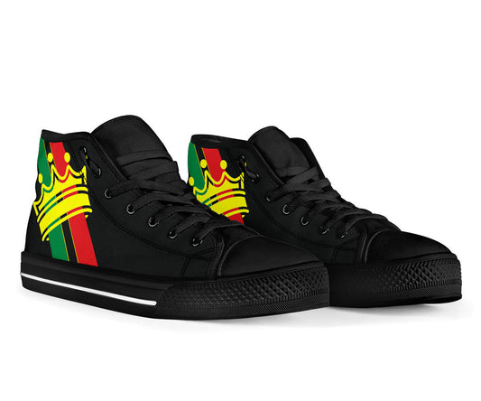 African Crown Canvas High Tops - Men's & Women's