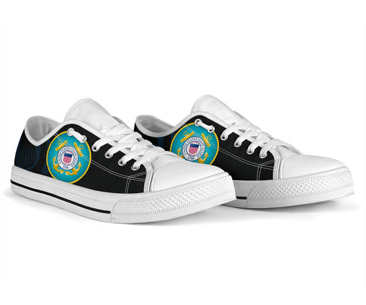 US Coast Guard Tribute Canvas Low Tops - Men's & Women's