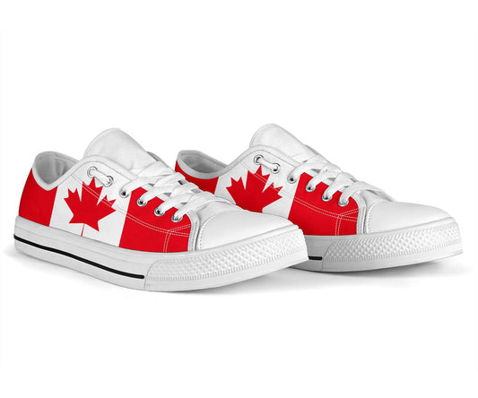 Canada Flag Canvas Low Tops - Men's & Women's