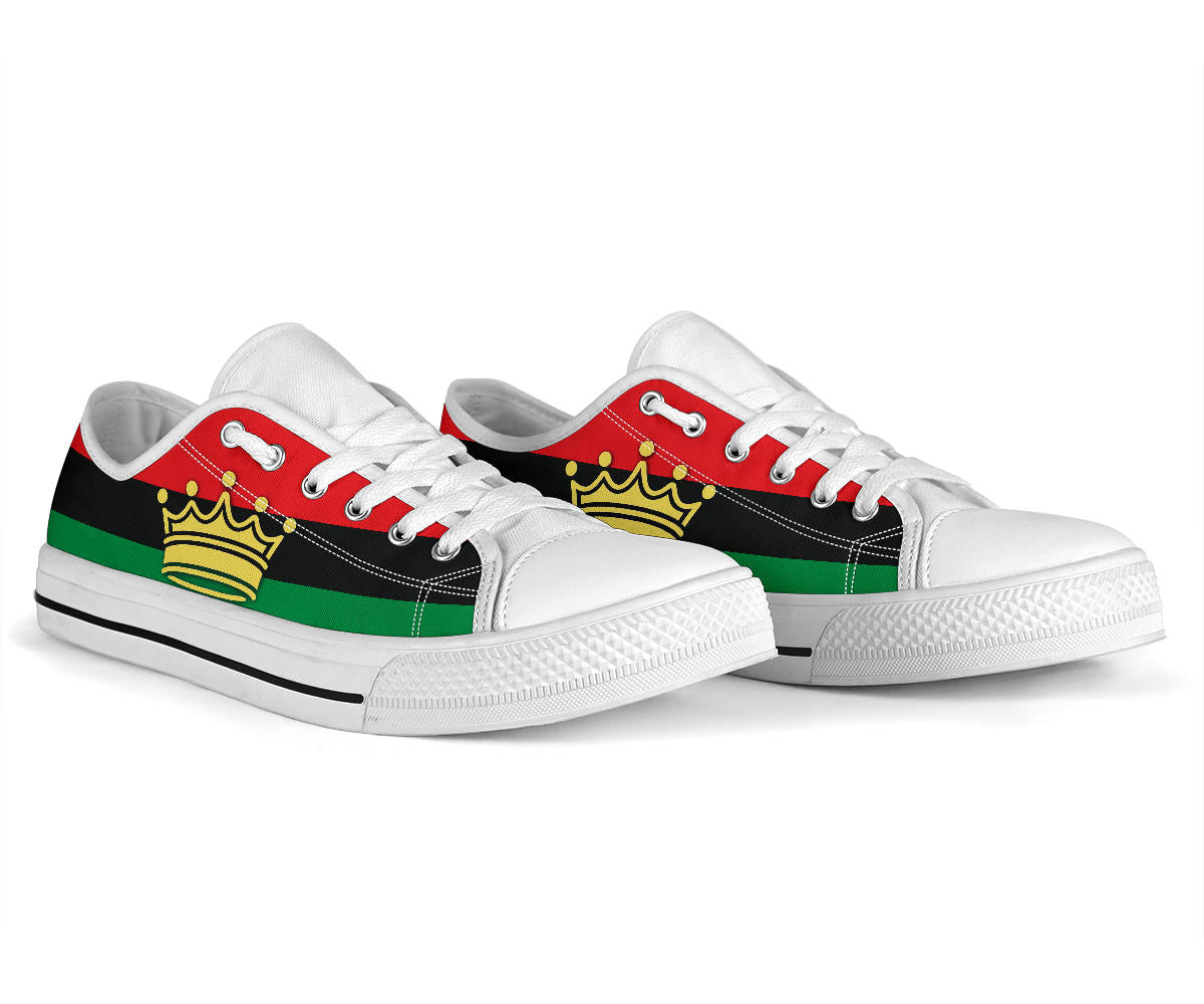 African Crown Canvas Low Tops - Men's & Women's