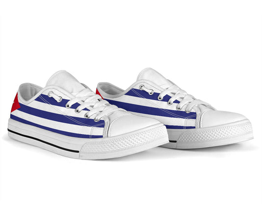 Cuba Flag Canvas Low Tops - Men's & Women's