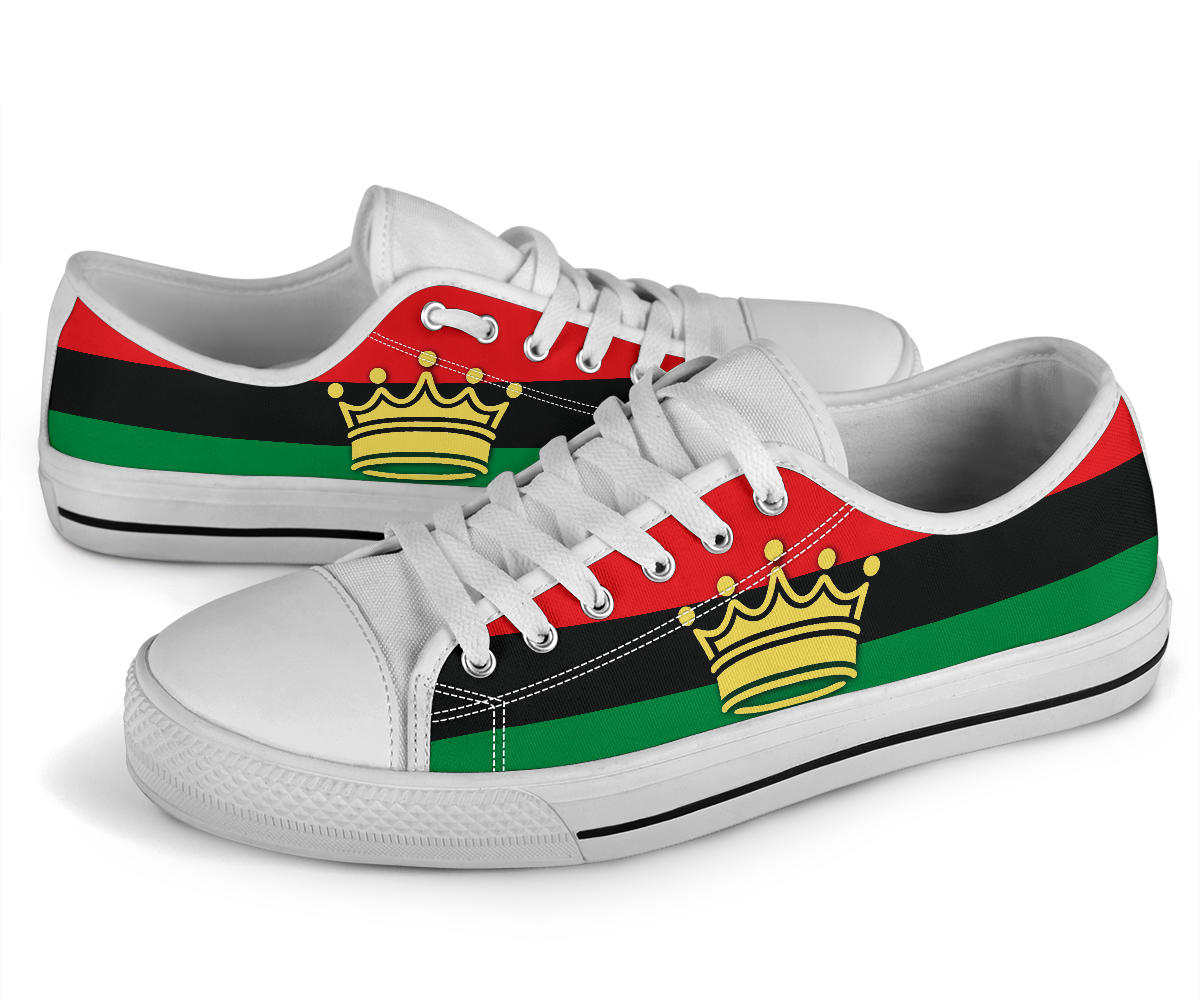 African Crown Canvas Low Tops - Men's & Women's