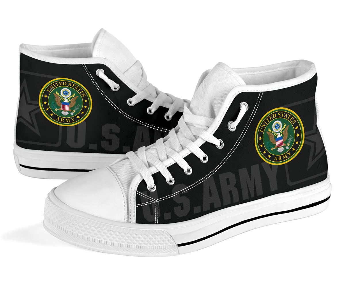 US Army Tribute Canvas High Tops - Men's & Women's