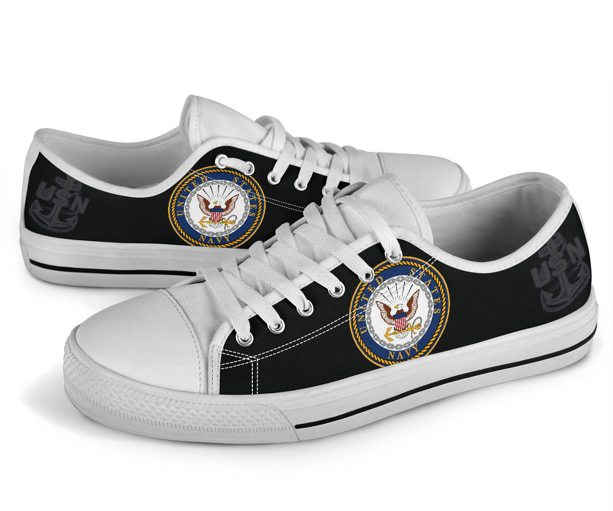 US Navy Tribute Canvas Low Tops - Men's & Women's