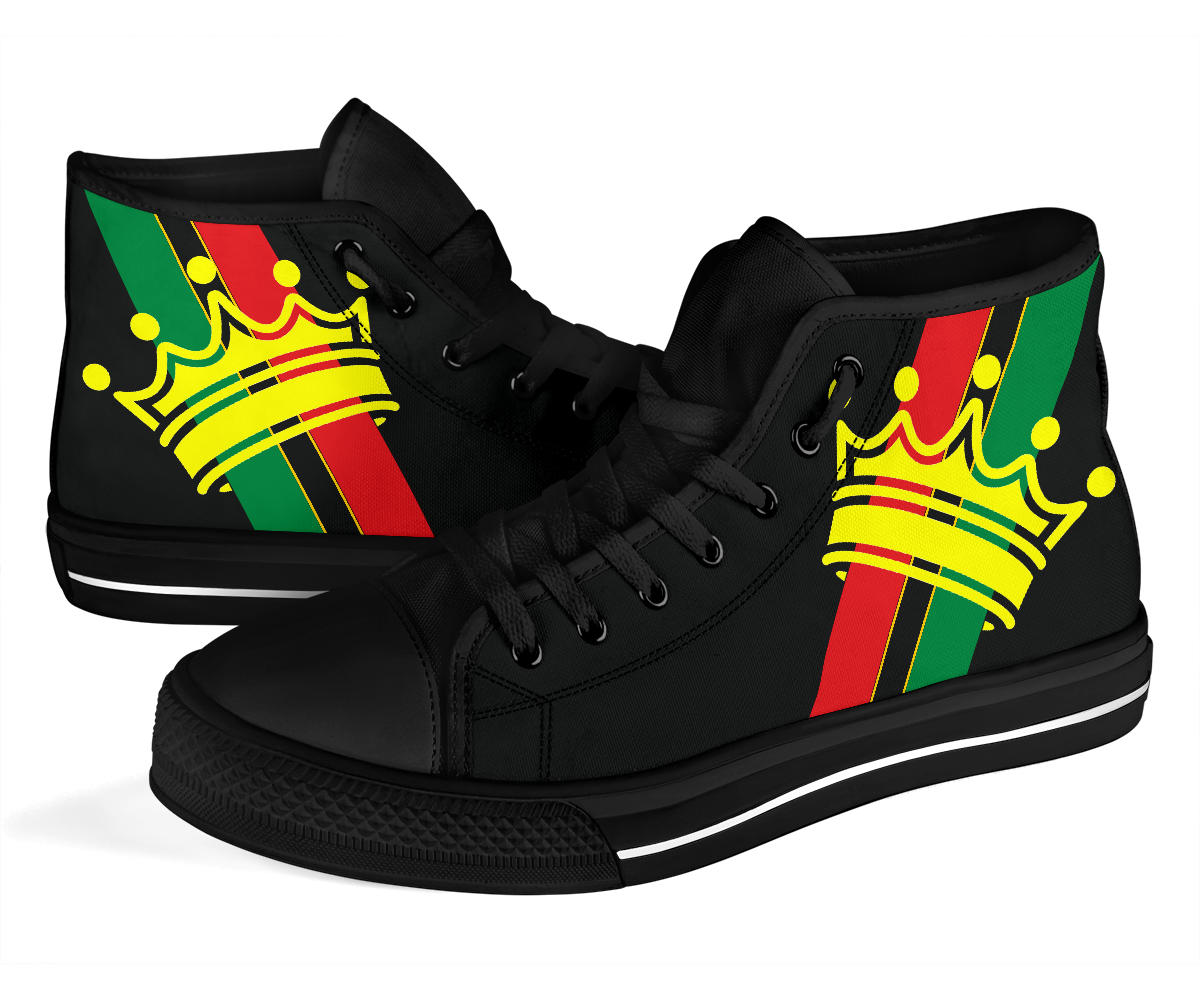 African Crown Canvas High Tops - Men's & Women's