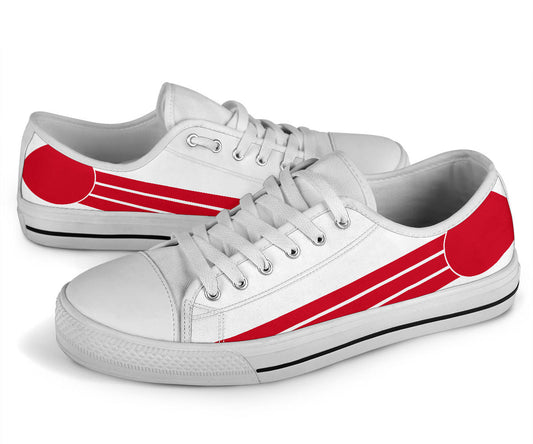 Japanese Pride Canvas Low Tops - Men's & Women's